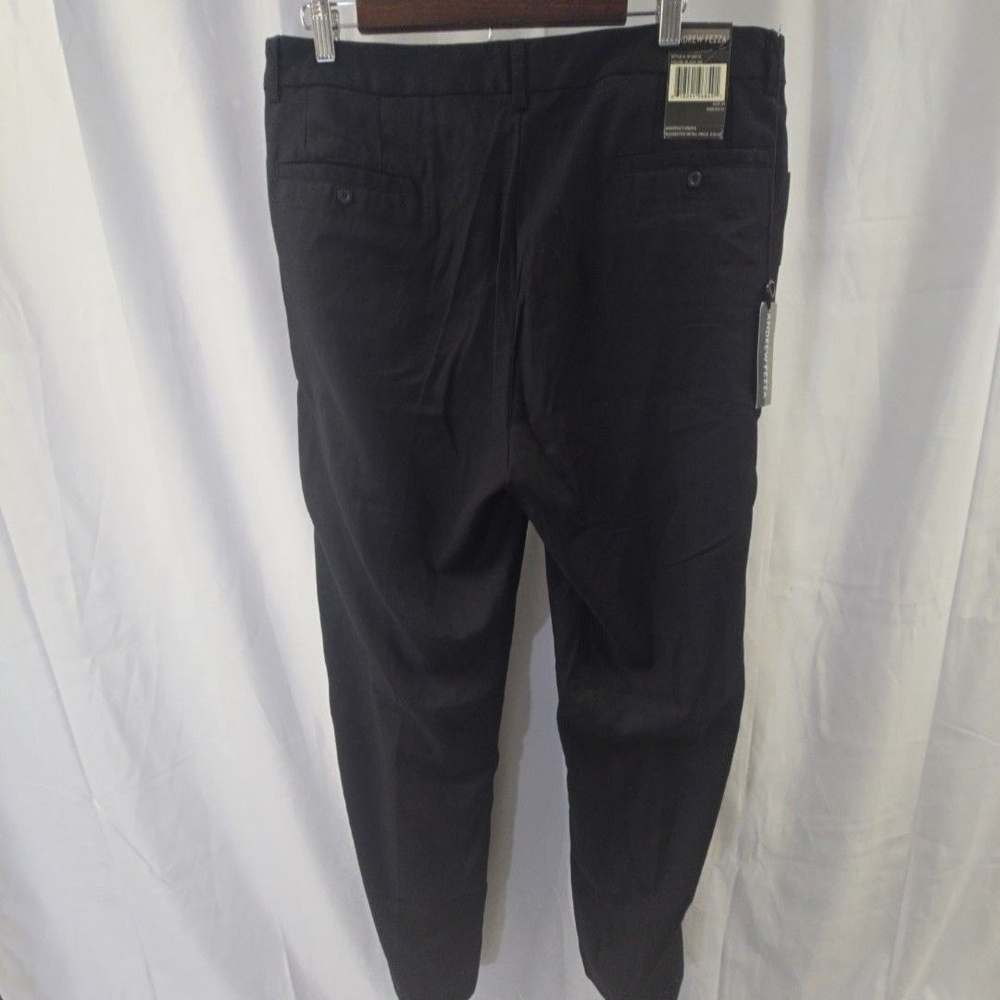 Andrew Fezza Dress Pants Mens 36x34 Black Ink Pleated Classic Fit Rayon Blend - Picture 7 of 16